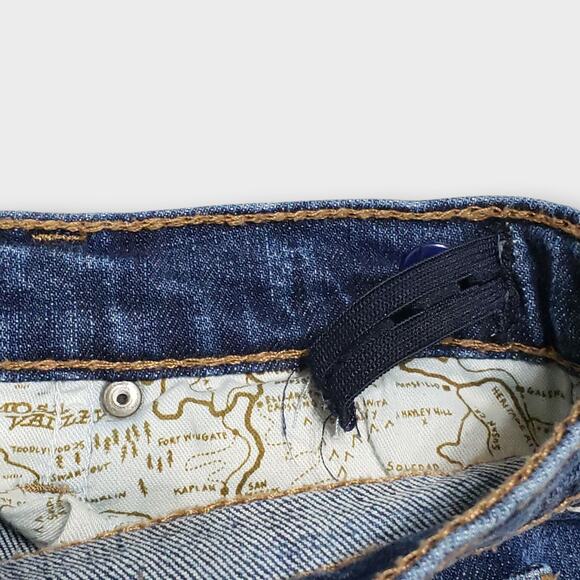 SOLD-Ariat Boys B4 Relaxed Ramos Bootcut Jeans Adjustable Waist Sz 12 Western - Picture 4 of 12